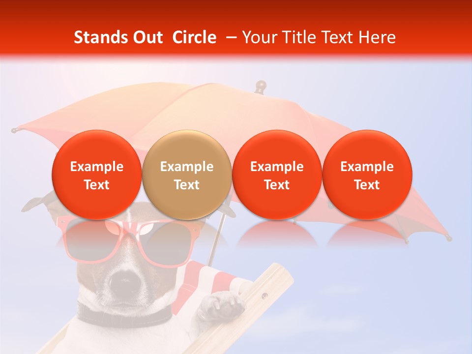 Chair Lazy Copy Space PowerPoint Template