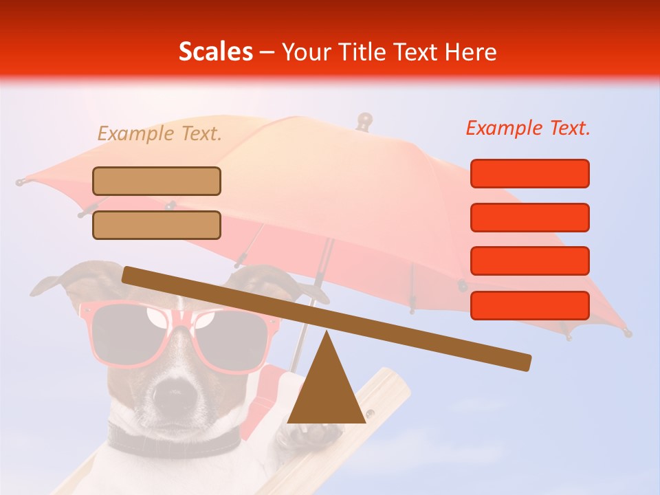 Chair Lazy Copy Space PowerPoint Template