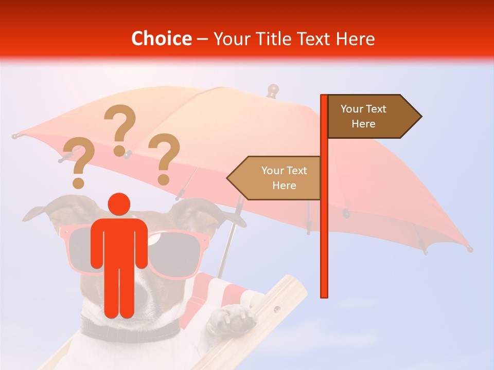 Chair Lazy Copy Space PowerPoint Template