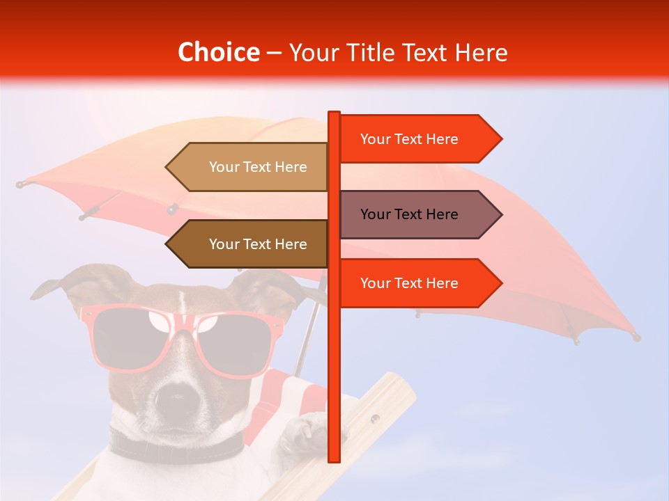 Chair Lazy Copy Space PowerPoint Template