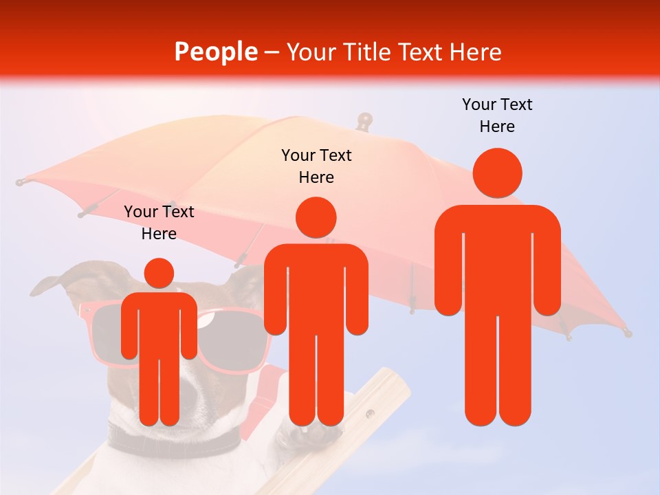 Chair Lazy Copy Space PowerPoint Template