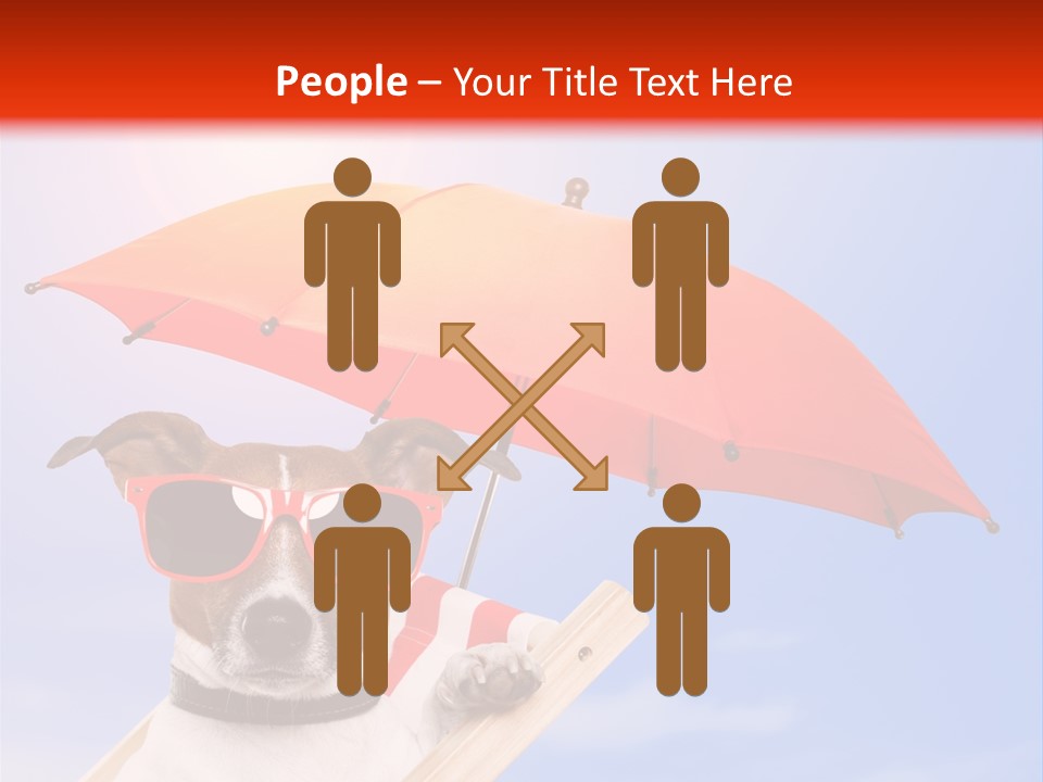 Chair Lazy Copy Space PowerPoint Template