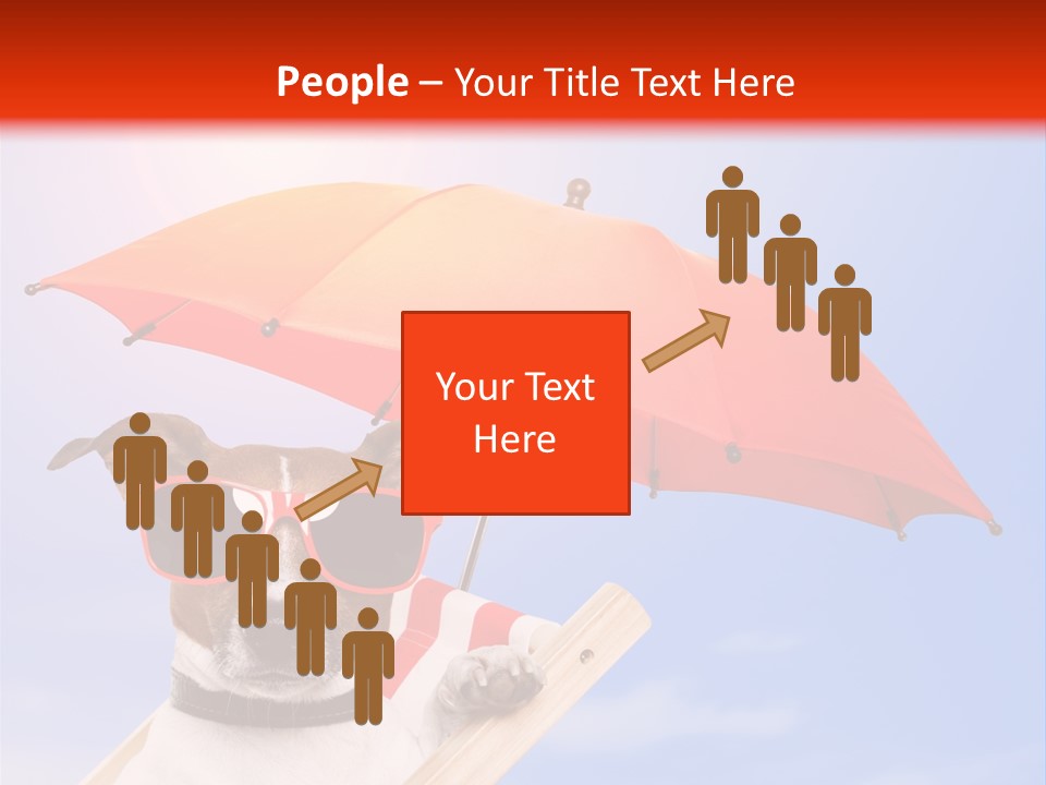 Chair Lazy Copy Space PowerPoint Template