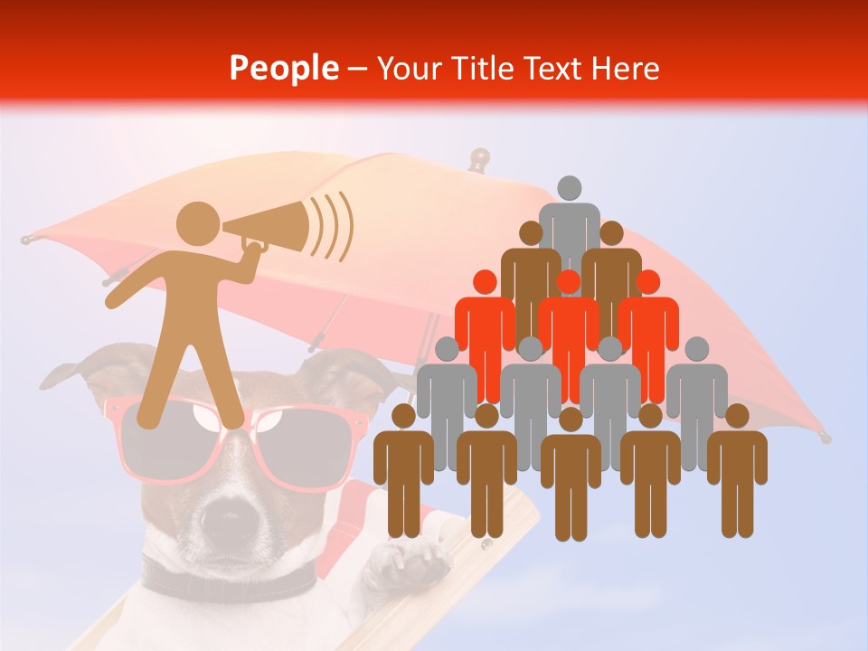 Chair Lazy Copy Space PowerPoint Template