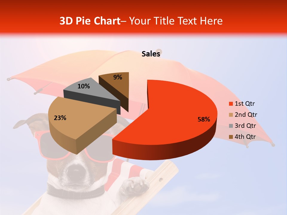 Chair Lazy Copy Space PowerPoint Template