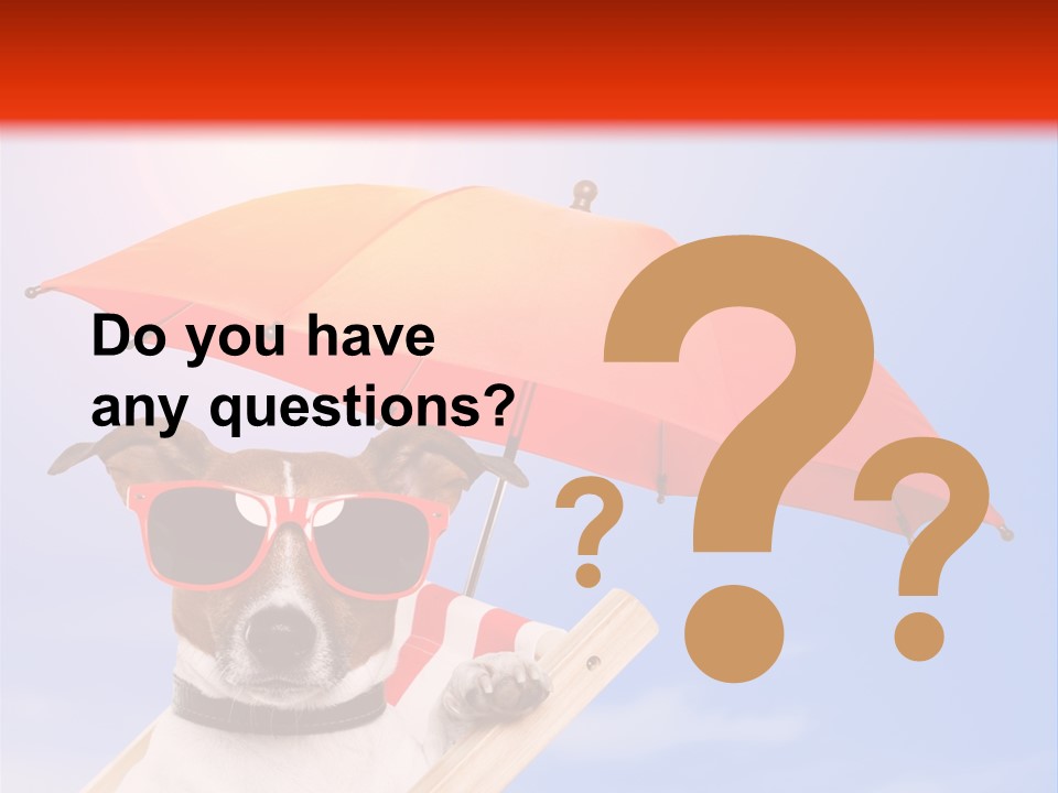 Chair Lazy Copy Space PowerPoint Template