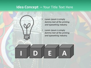 Illuminated Lantern Islamic PowerPoint Template