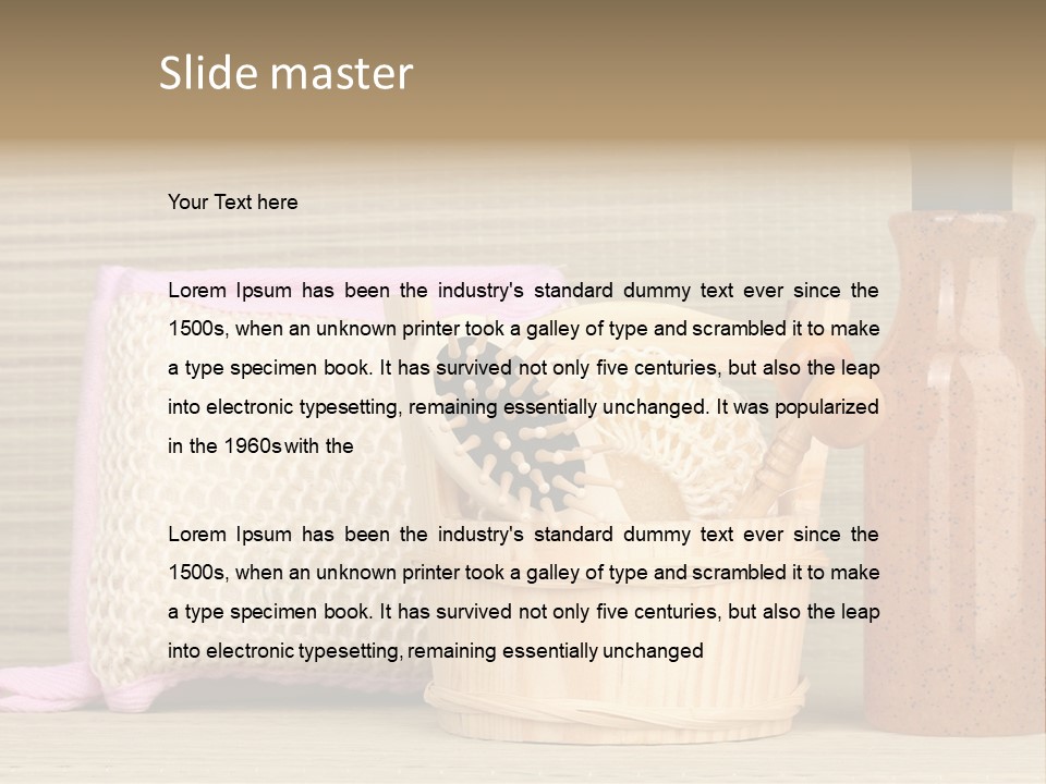 Clean Clothing Bathhouse PowerPoint Template