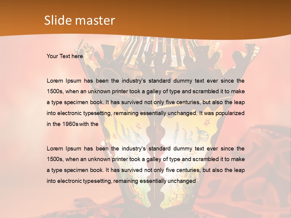 Background Illuminated Middle PowerPoint Template