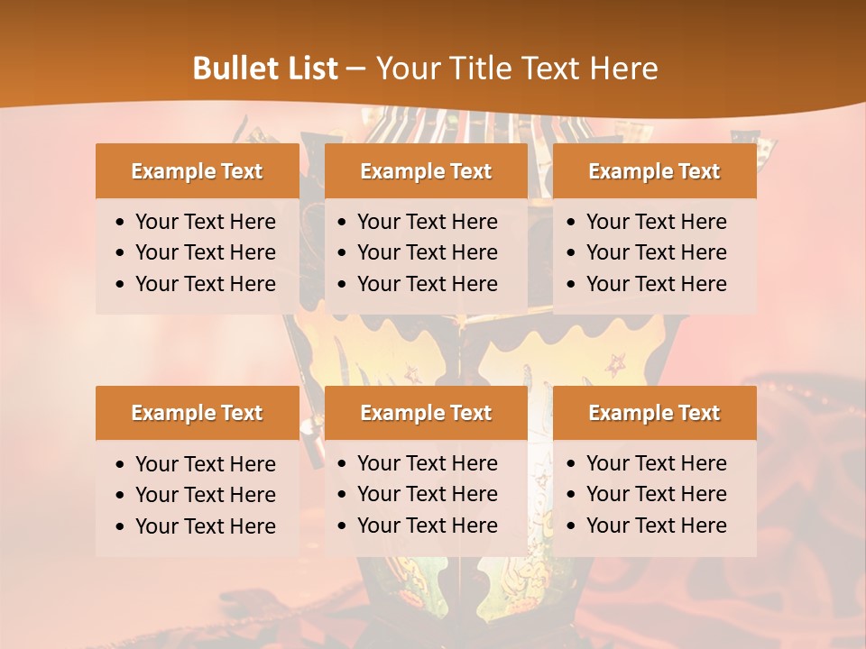 Background Illuminated Middle PowerPoint Template