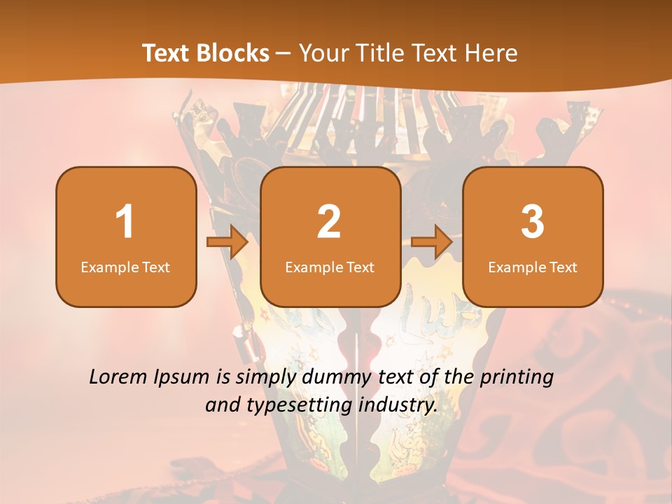 Background Illuminated Middle PowerPoint Template