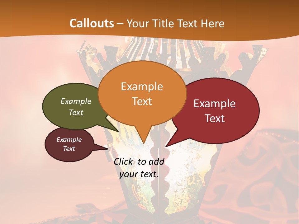 Background Illuminated Middle PowerPoint Template