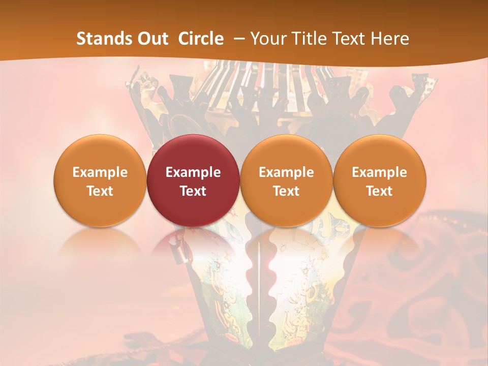 Background Illuminated Middle PowerPoint Template