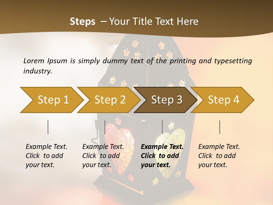 Background Lamp Light PowerPoint Template
