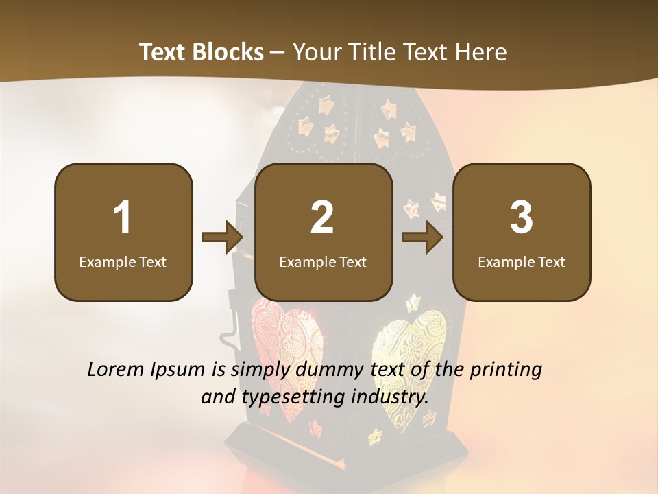 Background Lamp Light PowerPoint Template