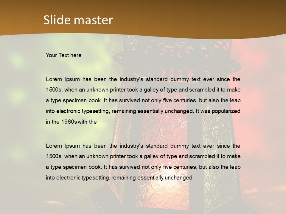 Holy Lamp Myth PowerPoint Template