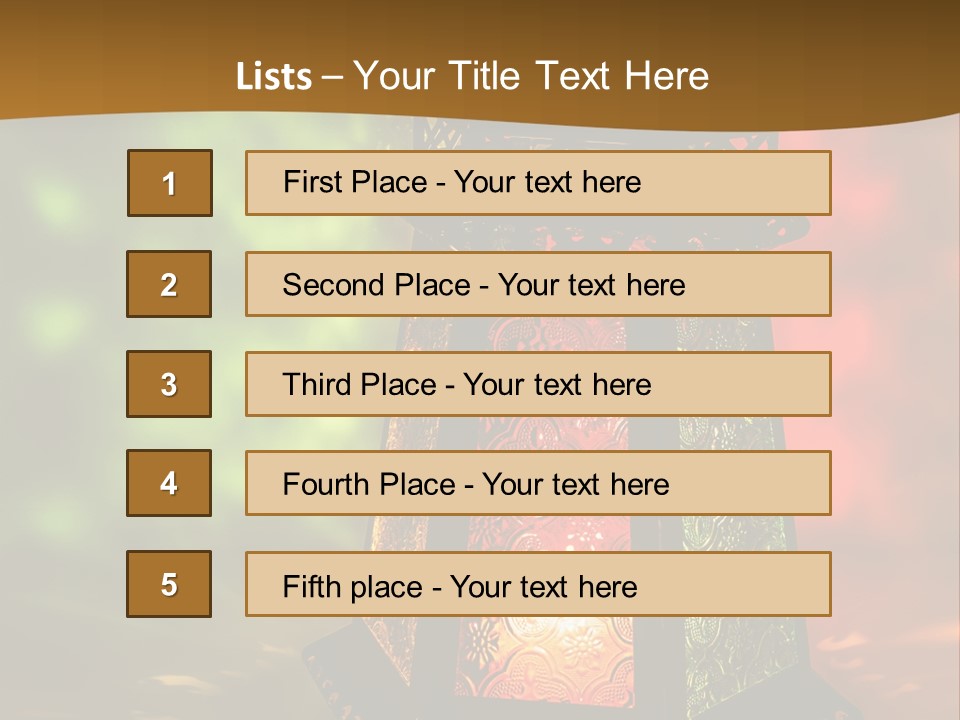 Holy Lamp Myth PowerPoint Template