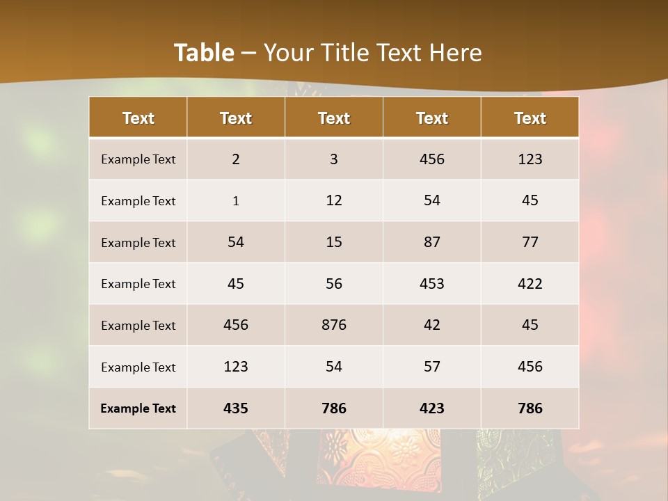 Holy Lamp Myth PowerPoint Template