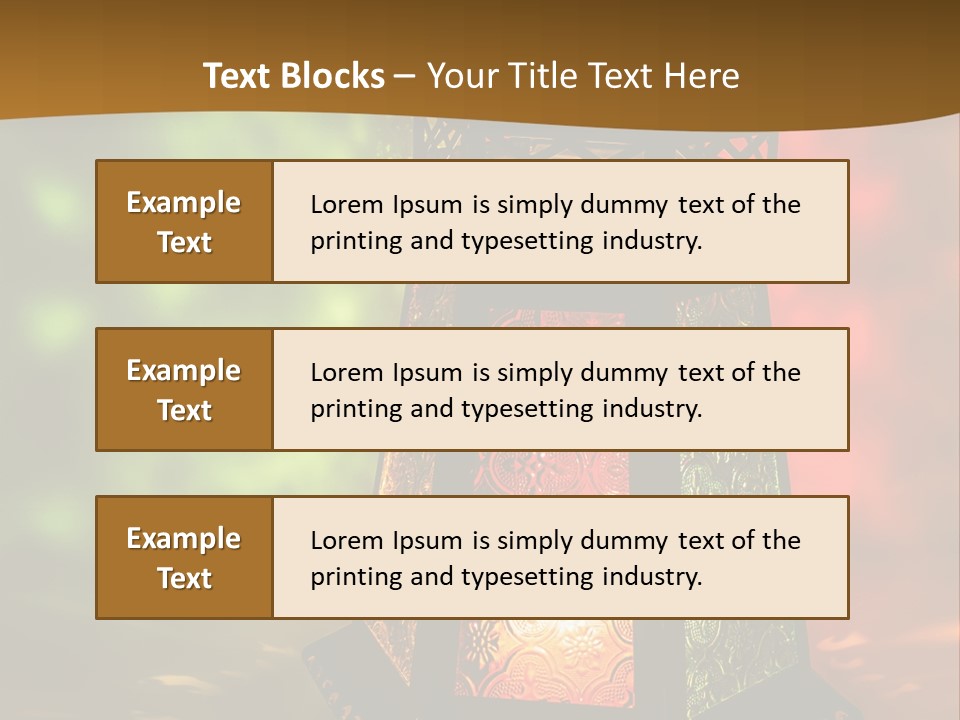 Holy Lamp Myth PowerPoint Template