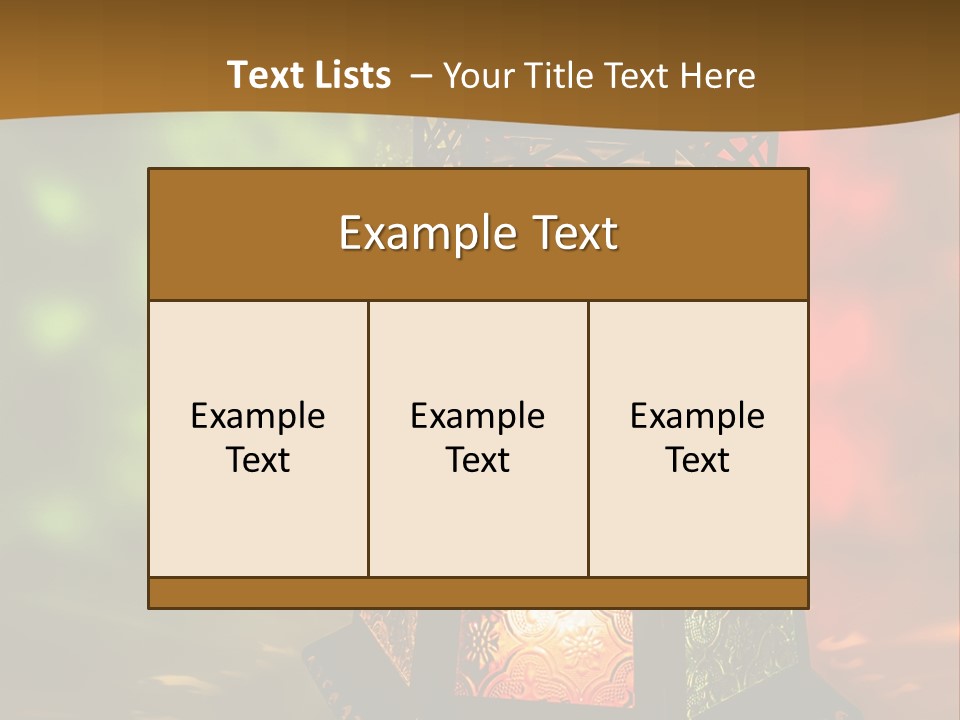 Holy Lamp Myth PowerPoint Template