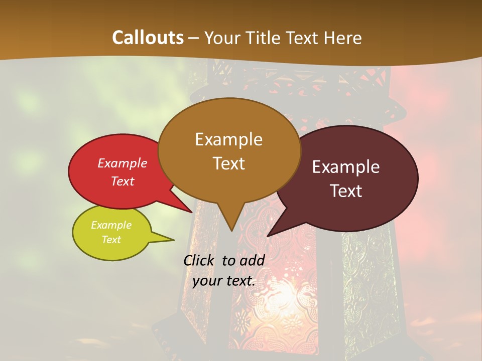 Holy Lamp Myth PowerPoint Template