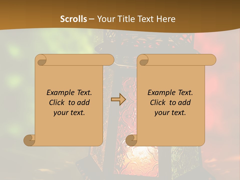Holy Lamp Myth PowerPoint Template