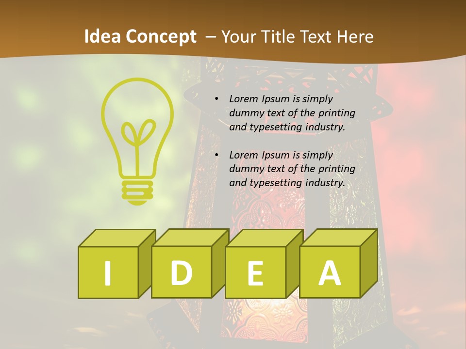 Holy Lamp Myth PowerPoint Template