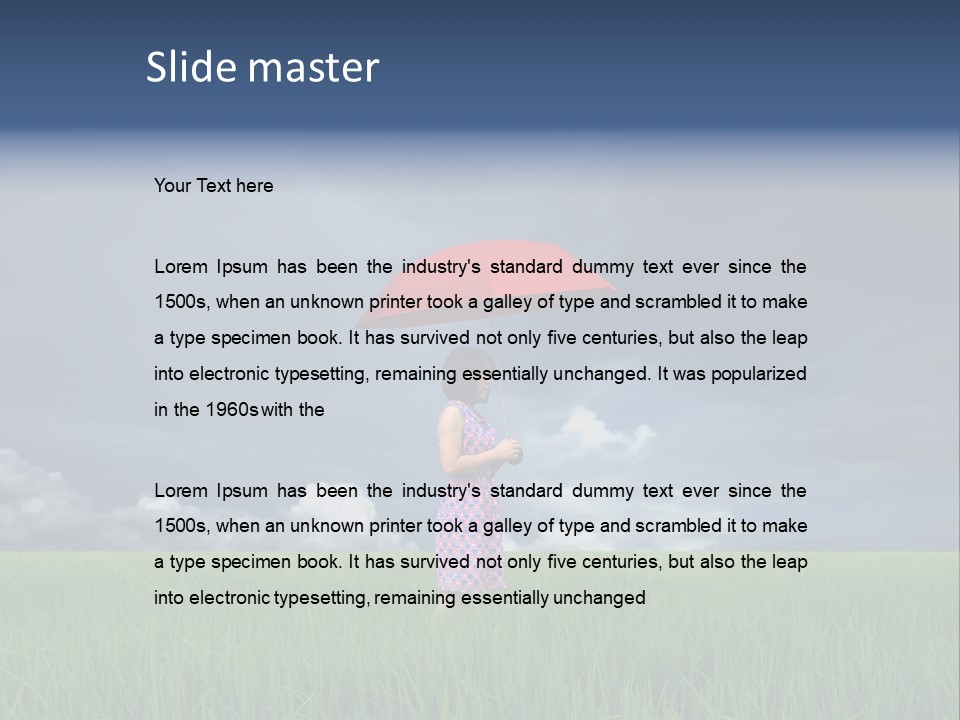 Action Cloud Red PowerPoint Template