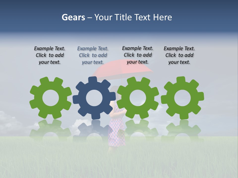 Action Cloud Red PowerPoint Template