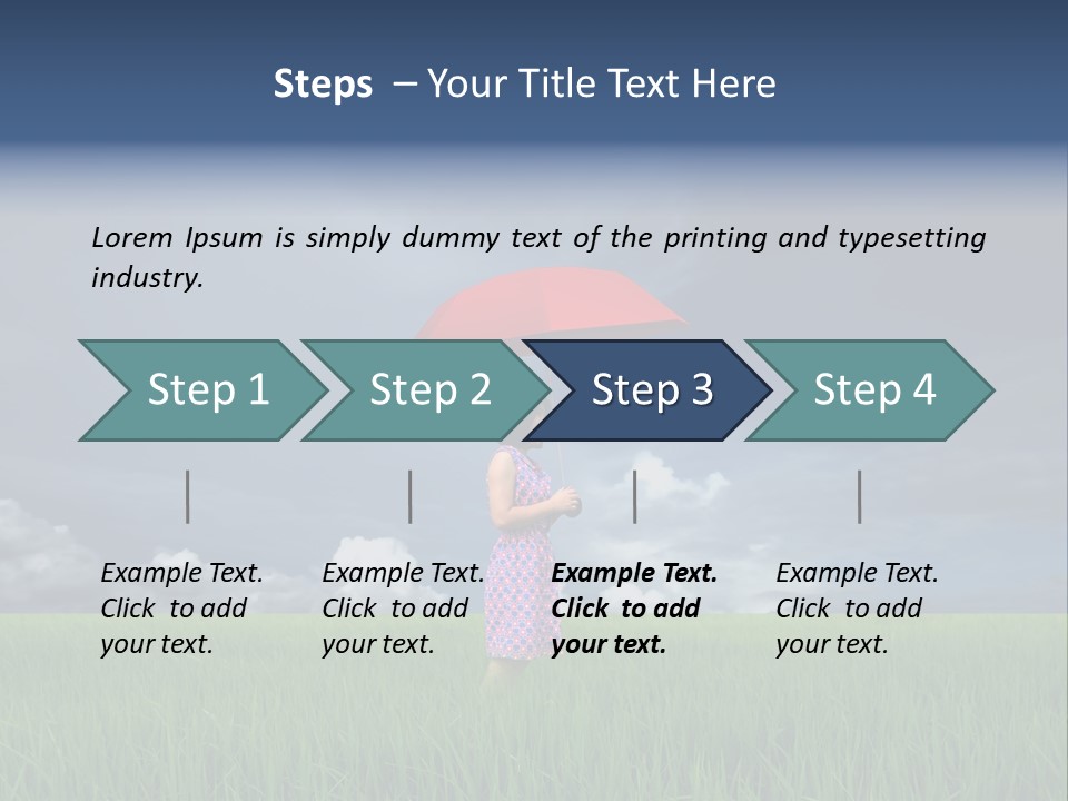 Action Cloud Red PowerPoint Template