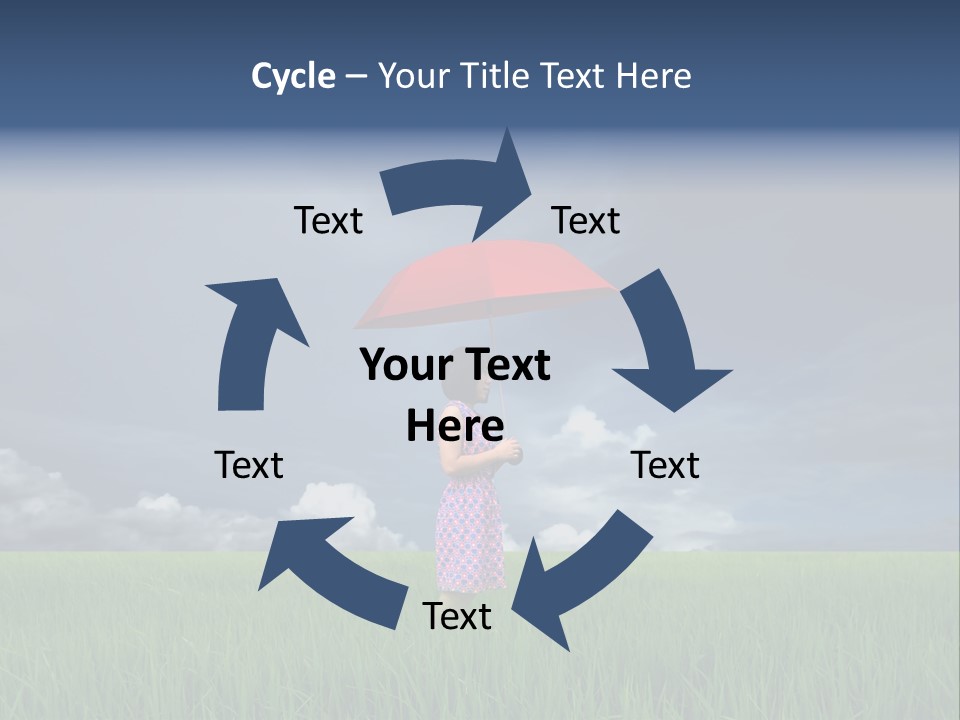 Action Cloud Red PowerPoint Template