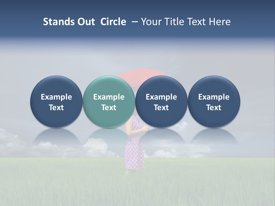 Action Cloud Red PowerPoint Template