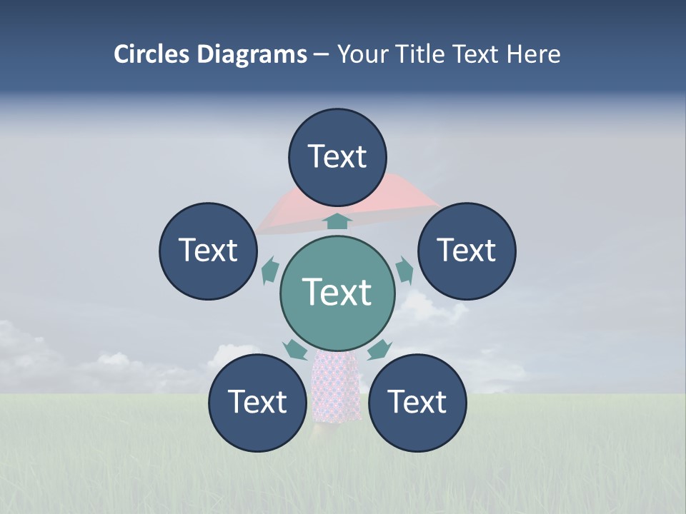 Action Cloud Red PowerPoint Template