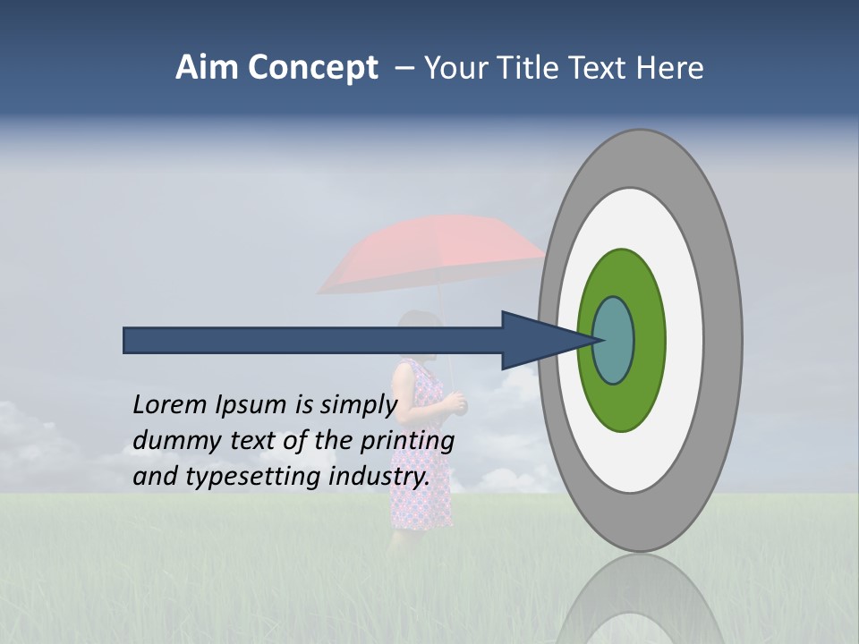 Action Cloud Red PowerPoint Template