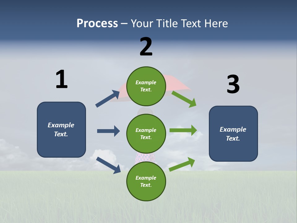 Action Cloud Red PowerPoint Template