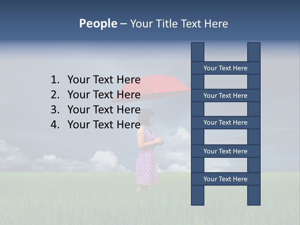 Action Cloud Red PowerPoint Template