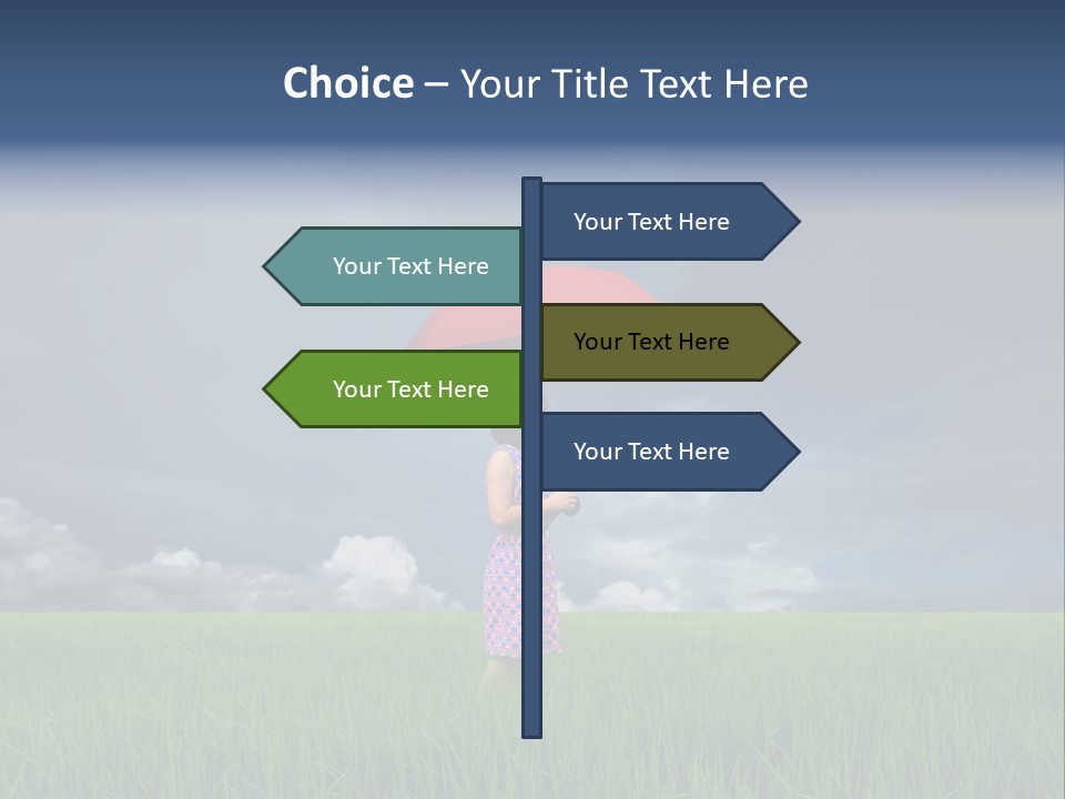 Action Cloud Red PowerPoint Template