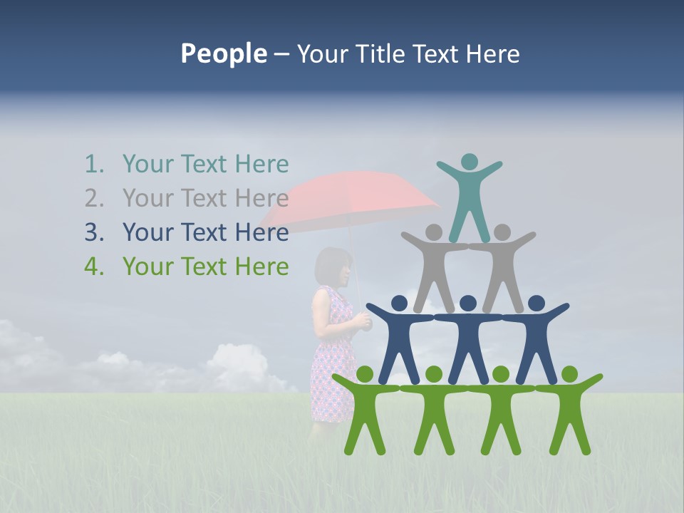 Action Cloud Red PowerPoint Template