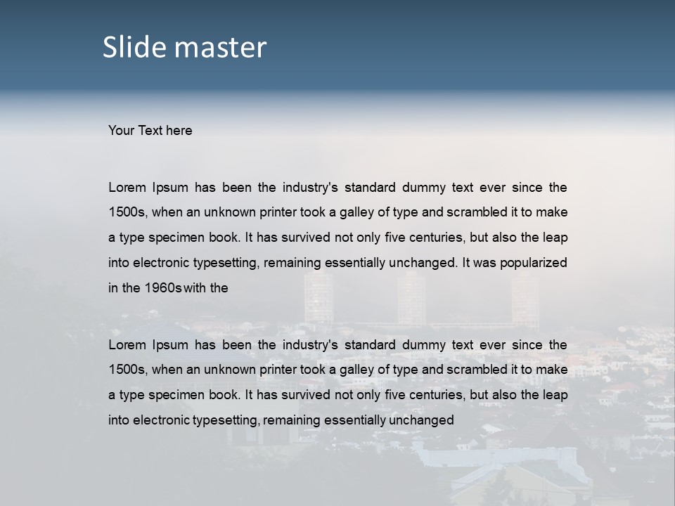 Outdoors Summer Over PowerPoint Template