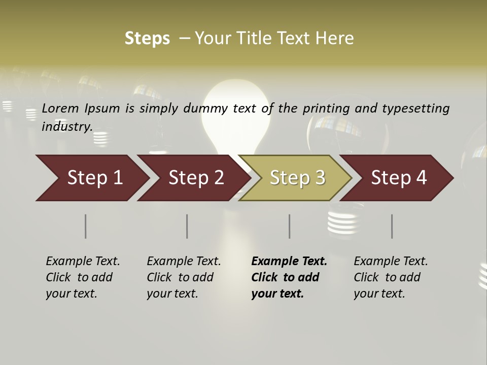 Light Energy Concept PowerPoint Template