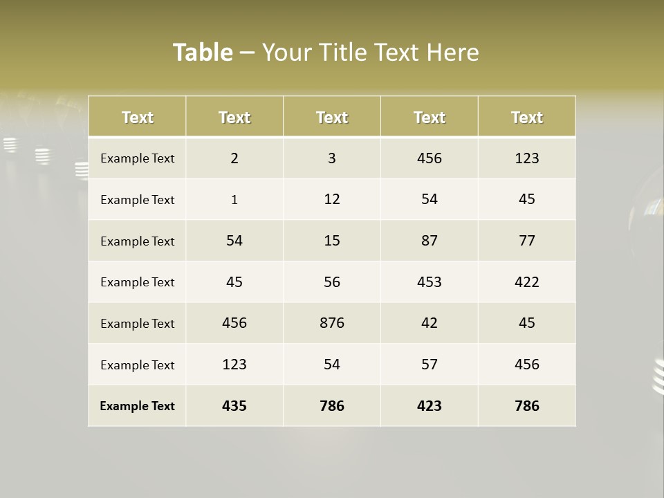 Light Energy Concept PowerPoint Template