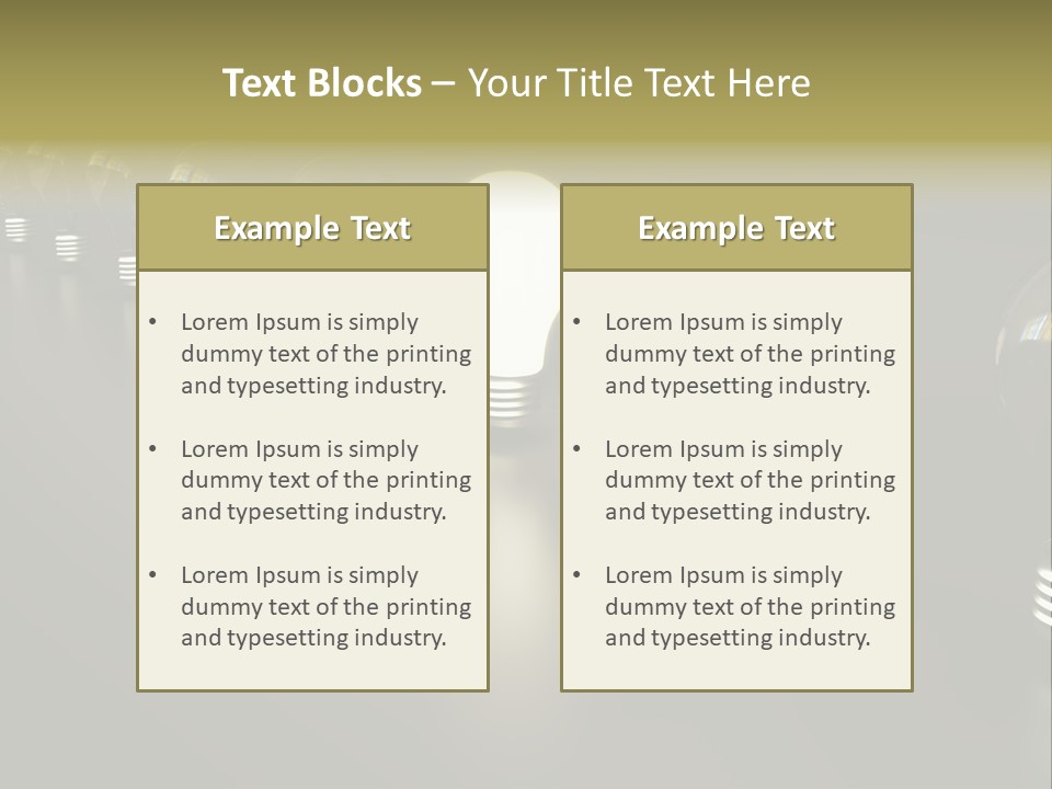 Light Energy Concept PowerPoint Template
