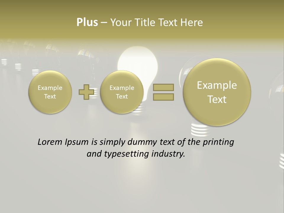 Light Energy Concept PowerPoint Template