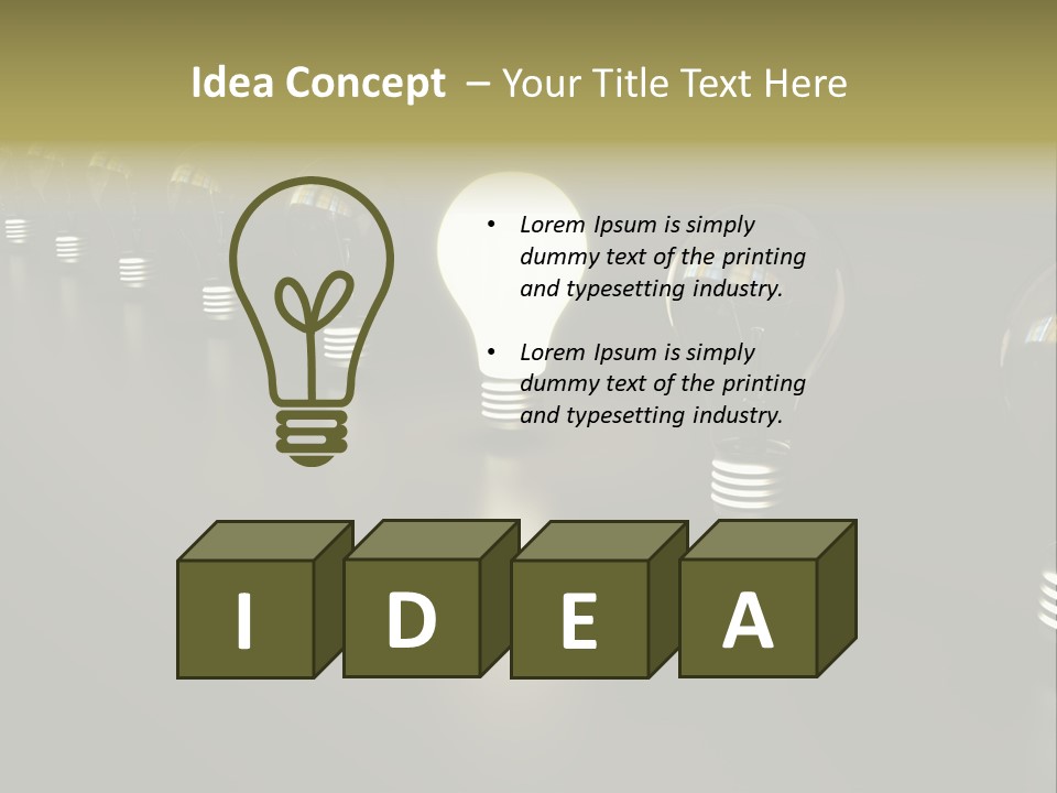 Light Energy Concept PowerPoint Template