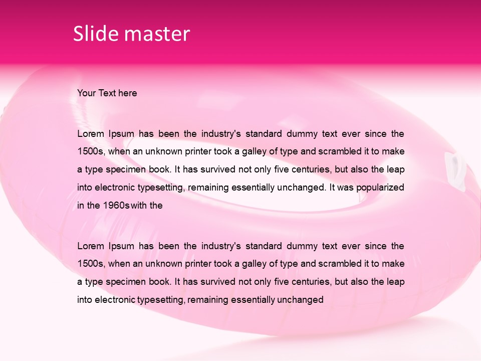 Pink Cruise Summer PowerPoint Template
