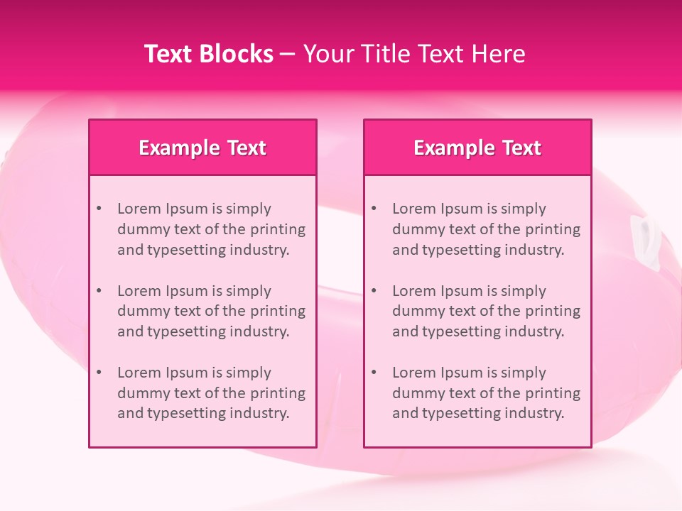 Pink Cruise Summer PowerPoint Template