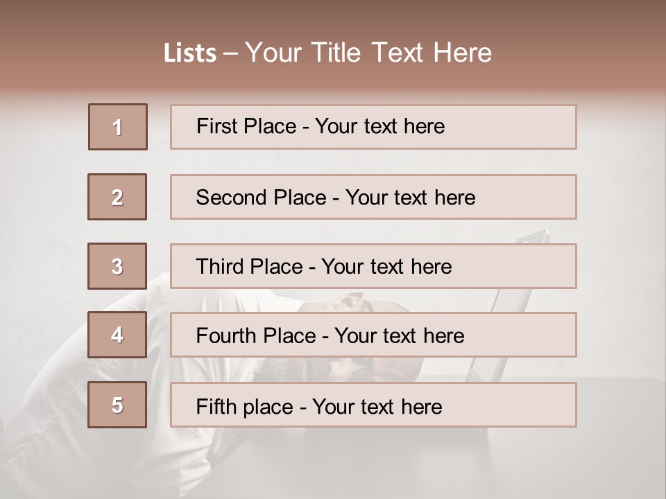 Rest Background Fatigue PowerPoint Template