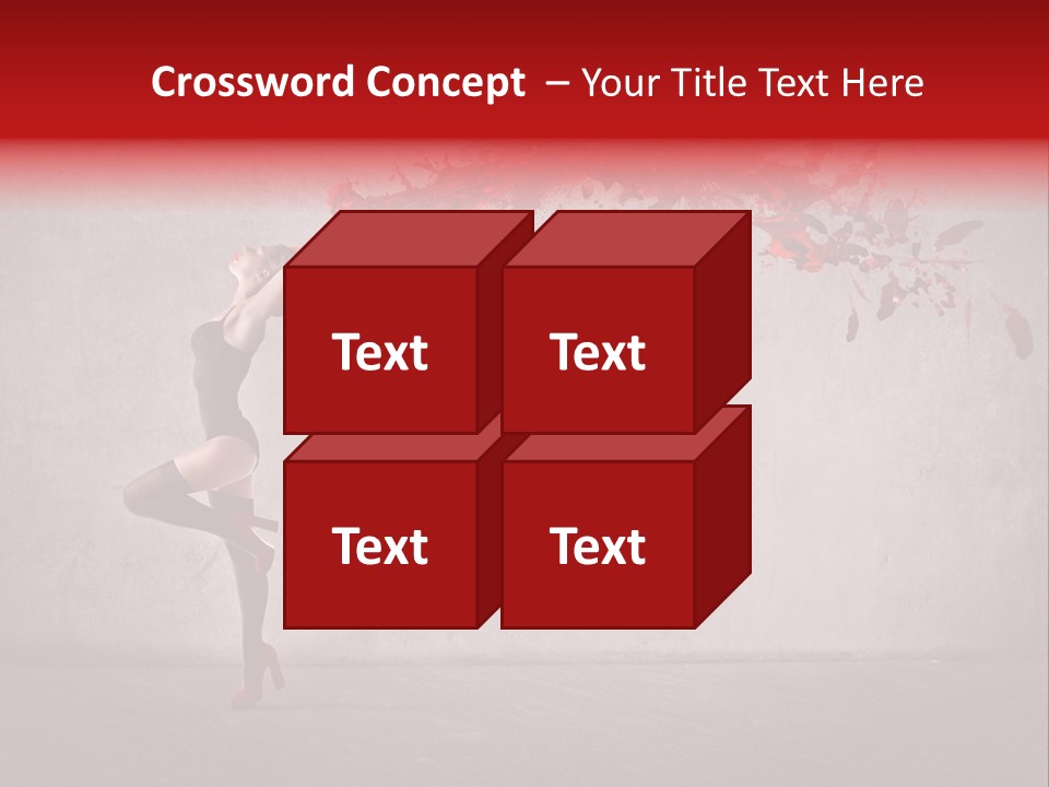 Young Water Beauty PowerPoint Template