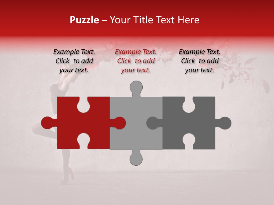 Young Water Beauty PowerPoint Template