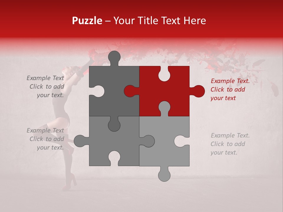 Young Water Beauty PowerPoint Template